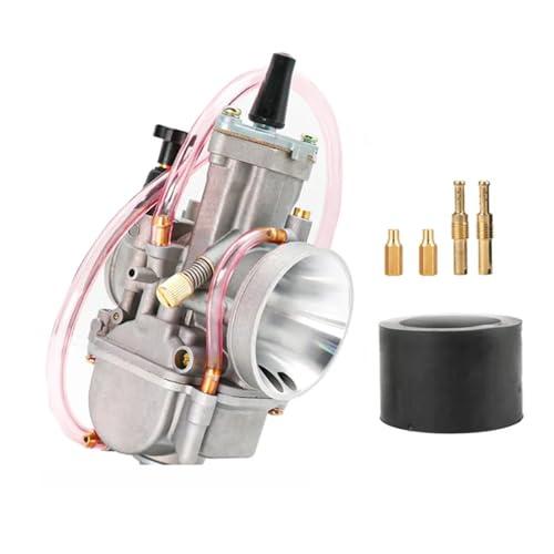 Viviance Carburatore Moto compatibile con PWK 21-34MM 2T 4T Carburatore Moto Con Power Jet compatibile con Yamaha Koso ATV Quad UTV - 24MM