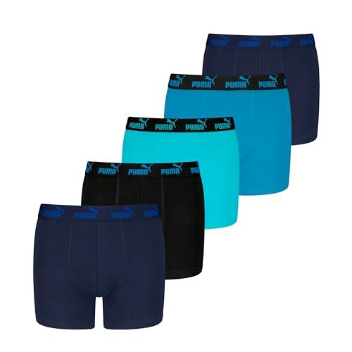 Puma Boy's Basic Boxer, Blue Combo, 158/164 (5er Pack)
