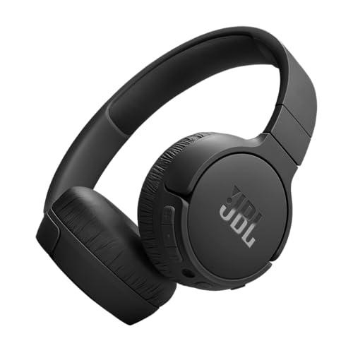 JBL Tune 670NC – Cancellazione adattiva del rumore con cuffie on-ear wireless Smart Ambient, durata della batteria fino a 70 ore con ricarica rapida, design leggero, confortevole e pieghevole (nero)