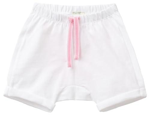United Colors of Benetton Short 3MI5A900E Pantaloncini, Bianco, 50 cm Bimba