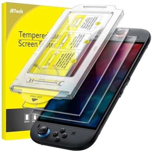 JETech Pellicola Protettiva Allineamento Automatico per Nintendo Switch 2 2025, Vetro Temperato Film 9H con Strumento di Installazione Super Facile, Anti-Graffio, HD Chiaro, 2 Pezzi