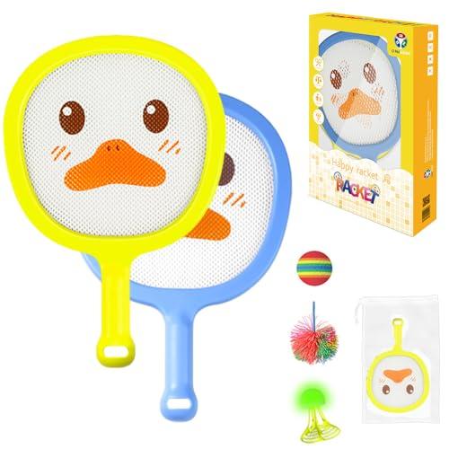 Racchetta Tennis Bambino, Afenau Racchetta da Tennis per Bambinicon 3 Palline Morbide da Allenamento, Racchette Badminton per Giochi Sportivi Indoor e Outdoor