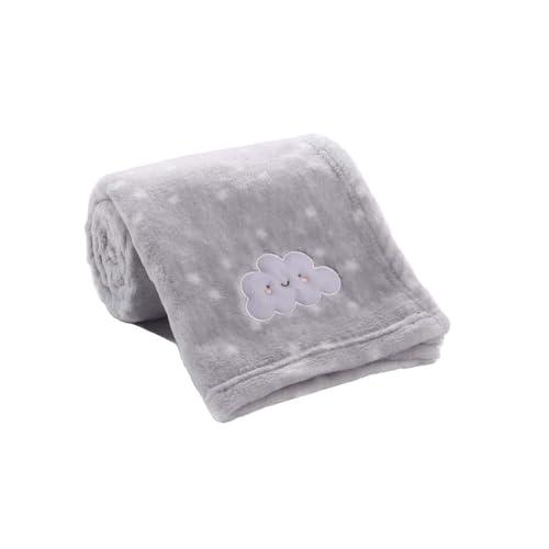 CREVENT Soft Leggero Caldo Sherpa Backing Baby Throw Coperta per Bambino Bambino Culla Culla Passeggino Regalo per Bambini (75cmX100cm Grigio Potrebbe)