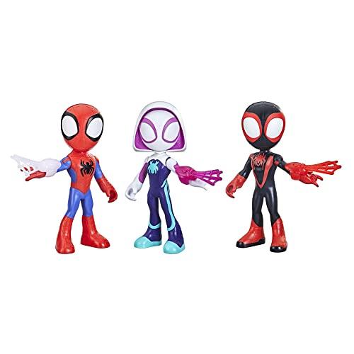 Hasbro Marvel Spidey e i Suoi Fantastici Amici - Action figure di eroi di grandi dimensioni, confezione multipla con giocattolo per età prescolare, 3 grandi action figure