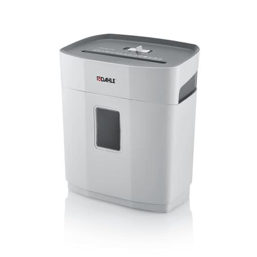 Dahle PaperSAFE PS 100 - Distruggidocumenti (5 fogli, livello di sicurezza P4, taglio a particelle, senza olio e manutenzione, 12 litri, colore: Grigio