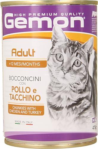 Gemon ADULT bocconcini con pollo e tacchino GR.415-confezione da 24