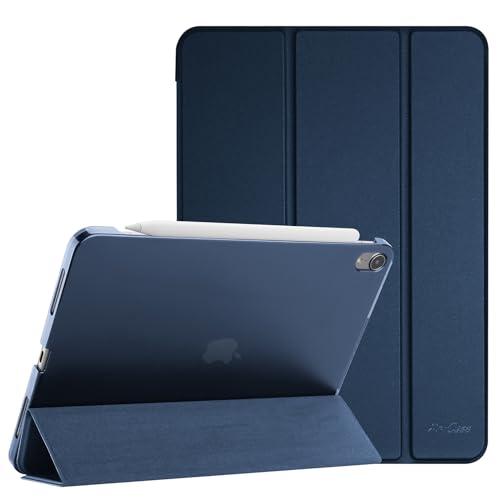 ProCase Cover iPad Air 11 Pollici M3/M2 2025/2024, Custodia iPad Air 5a 4a Gen (10,9 Pollici Modello 2022/2020), Supporta Ricarica di Pencil 2 Smart Cover Leggero Auto Svegliati/Sonno -Blu Marino