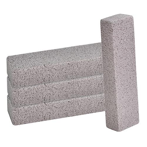Everdrop, 4 spazzole per la pulizia della pietra pomice, per barbecue, blocchi di pomice, blocchi di pulizia per WC, blocchi forti per barbecue, cucina, forno, doccia, lavandino