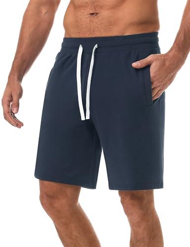 iClosam Pantaloncini Uomo Sportivi Casual alla Moda da Uomo Estivi Blu,L
