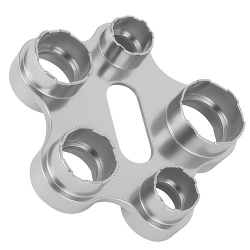 ECENCE Chiave per rompigetto rubinetto - Strumento compatto in lega di zinco - Facile da usare, per bagno e cucina - Compatibile con filettature standard (M16,18,22,24,28)