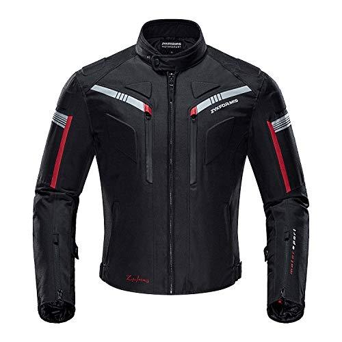 Zyxformis Giacca Motocicletta,giubbotto moto Antivento impermeabile Armatura protettiva per uomo estiva inverno