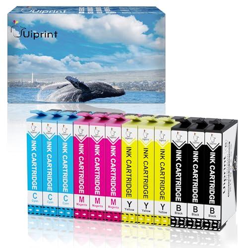 Uiprint Compatibili 604XL Cartucce d'inchiostro per Epson Expression Home XP-2200 XP-2205 XP-3200 XP-3205 XP-4200 XP-4205 Workforce WF-2910DWF WF-2935DWF WF-2930DWF WF-2950DWF(12-Pack)