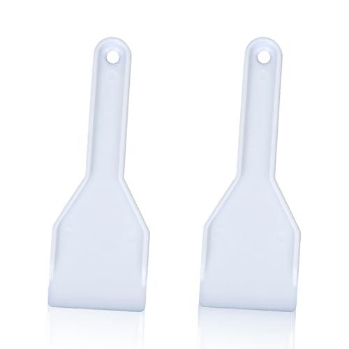 JEYORZY Set da 2 raschietti per Il Ghiaccio del congelatore e Frigorifero, per Rimuovere Il Ghiaccio e per la Pulizia del Freezer, in plastica per raschietti palette per Il Ghiaccio per frigoriferi
