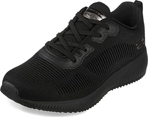 Skechers Squad, Scarpe da Ginnastica Uomo, Bordo In Rete Nera, 43 EU