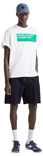 United Colors of Benetton Bermuda 342ZU900X Pantaloncini, Blu, L Uomo