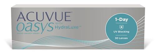 ACUVUE OASYS 1-Day con tecnologia HydraLuxe, Lenti a contatto giornaliere; Visione chiara e nitida e comfort elevato; Protezione UV;-4.00 diottrie; BC 8.5; DIA 14.30; 30 lenti