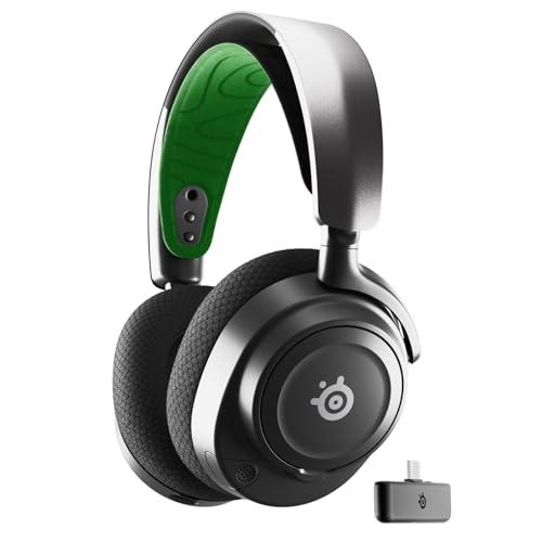 SteelSeries Arctis Nova 7X Cuffia da gaming multipiattaforma wireless - Driver magnetici al neodimio - 2.4GHz + Bluetooth mixabile - Batteria USB-C da 38 ore - Mic ClearCast Gen2 AI - PS5,PC,VR,Mobile