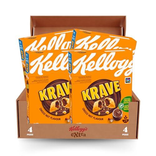 Kellogg's Krave Choco Nut, 410g (Confezione da 4)