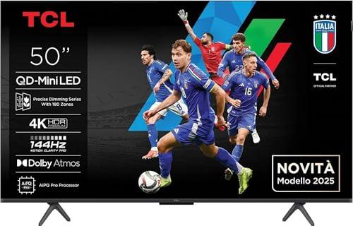 50C69K - TV 50 Pollici, Smart TV, 4K, QLED, DVB-T2, H.264, H.265, Wi-Fi, Classe energetica E