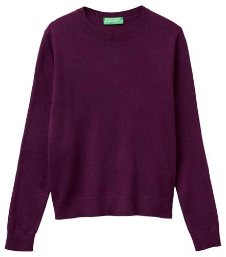 United Colors of Benetton Maglia G/C M/L 1002d1k01 Donna, Prugna 20R, S