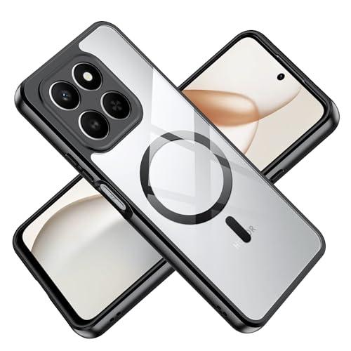 Tieeyivv Cover magnetica per Honor 400 Smart Cover con MagSafe Silicone Morbido + Trasparente Acrilico Custodia Protetta Telefono Custodia Trasparente Portatile Robusta Integrale