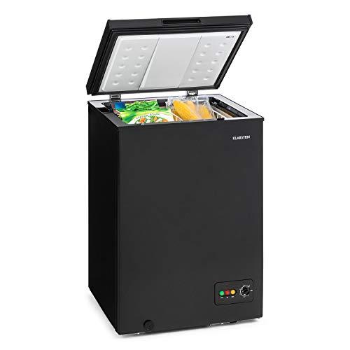 Klarstein Mini Congelatore a Pozzetto Piccolo, Alta Efficienza Energetica, Mini Congelatore Piccolo a Pozzetto Compatto con Cestello e Rotelle, Mini Freezer Congelatore per Casa e Ufficio, 99L