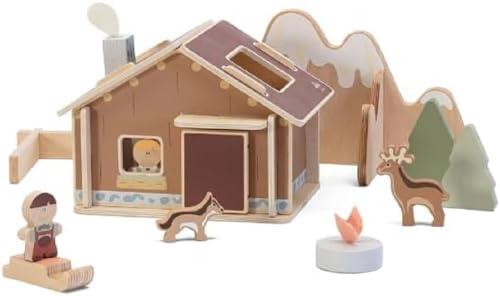 Trudi Play Set Baita Dolomiti by Sevi | Giochi in legno bimbo da tre anni | 29x14,5x19cm | Sevi Nature | modello 87862