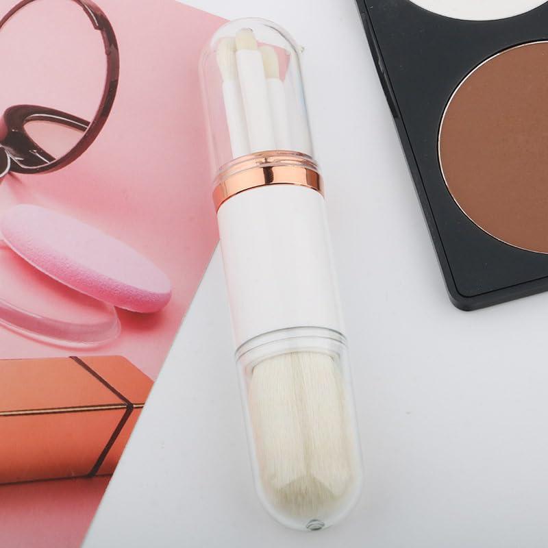 Mini modello portatile retrattile bellezza 4-in-1 spazzola cosmetica Set multifunzionale abbronzatura trucco