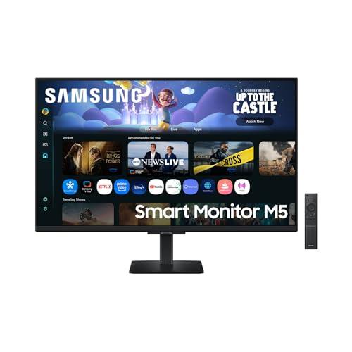 Samsung Smart Monitor M5 (S32FM502EU), Flat 32'', 1920 x 1080 (FHD), Smart Hub con AI, Office 365, Gaming Hub, Speaker integrati, Telecomando, WiFi, HDMI, USB