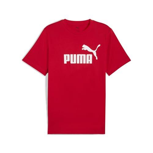 PUMA Ess No. 1 Logo Tee, Magliette Unisex - Adulto, for all Time Red, XL