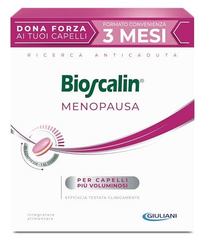 Bioscalin MENOPAUSA Integratore Alimentare per Capelli Voluminosi, Favorisce la Forza dei Capelli, Utilizzo 3 Mesi per Donna, Senza Glutine, 90 Compresse