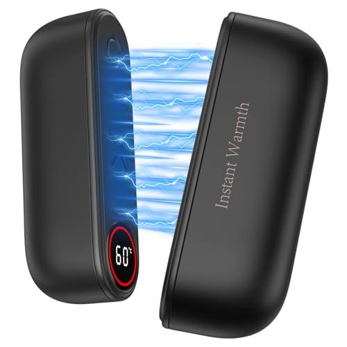 Scaldamani Ricaricabili Magnetico 2 in 1, Scaldamani Elettrico 8000mAh, 3 Livelli fino a 60°C/140°F, Scaldamani Portatile per Campeggio, Sport All'aperto, Escursionismo, Regali Natalizi,