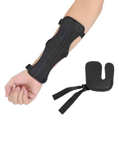 KGDUYC 2 PCS Protezione per Braccio Tiro con Arco Regolabile Parabraccio per Tiro con L'Arco Guardia Avambraccio in per Tiro con L'Arco Parabraccia per Bambini e Adulti per Archi Ricurvi Archi
