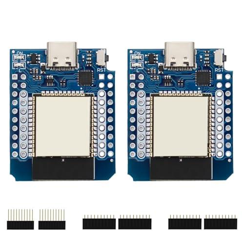 ARCELI 2 pezzi ESP32 Mini Modulo WiFi, Type-C Wireless WiFi + Bluetooth Dual Core CPU Internet Development Board compatibile con Arduino