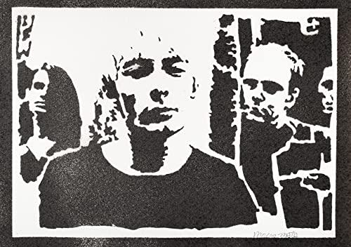 moreno-mata Autentici Graffiti Fatti a Mano Radioh... Handmade Poster Musica Quadri Moderni Soggiorno Decorazione Parete Regalo Uomo e Donna