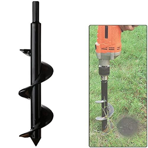 DIWUJI Giardino Scavatrice, Coltivatore del Suolo Punta da Trapano, Gambo Esagonale, Coclea delle piantatrici per Scavare buche, Utensili per Fiore Piantare Alberi Arbusti Coltivare (Dia:8cm L:30cm)