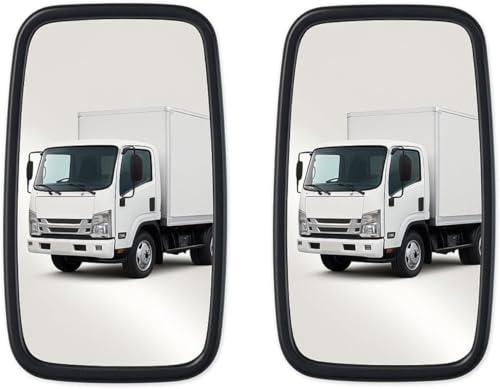 2 x specchi retrovisori esterni universali 37,2 cm x 18,4 cm per furgoni, camion, auto, trattore, escavatore, utilizzabili a sinistra o a destra