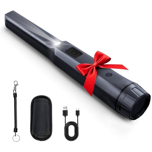 SUNPOW Metal Detector Pinpointer Ricaricabile – Sunpow Metal Detector Professionale 800mAh (15H) – Cercametalli Portatile Impermeabile IP68 – Rilevamento 360° Alta Sensibilità – NXGD02