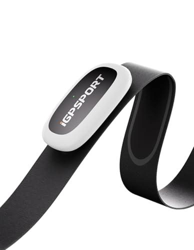 iGPSPORT HR50 Frequenza Cardiaca Cardiofrequenzimetro, Bluetooth ANT+, Durata della Batteria di 1 Anno, Sensore HRM Impermeabile IPX7, per Ciclismo, Corsa, Yoga