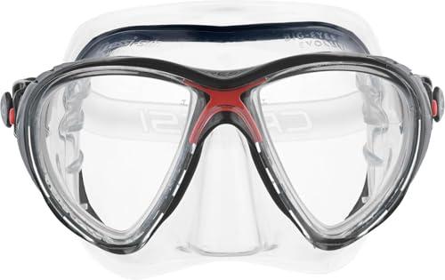 Cressi Big Eyes Evolution Mask SIL Clear/Frame Red