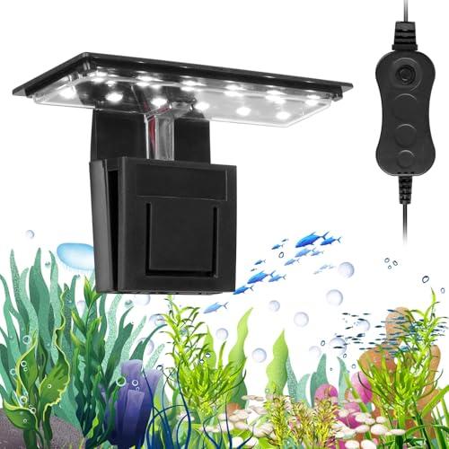 Adiwo Luce per Clip per Acquario Luce LED X3 per acquario - Illuminazione 220 V, 5 W, 12 LED Mini per piante