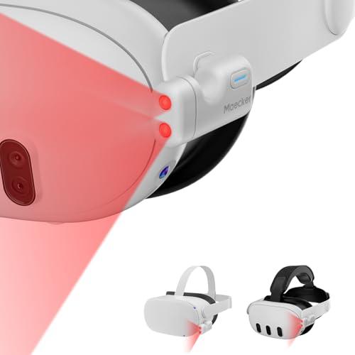 Maecker Luce IR per Quest 3/2 Illuminatore a Infrarosso per Tracciamento del Sensore al Buio Accessori per Quest 2/Quest 3