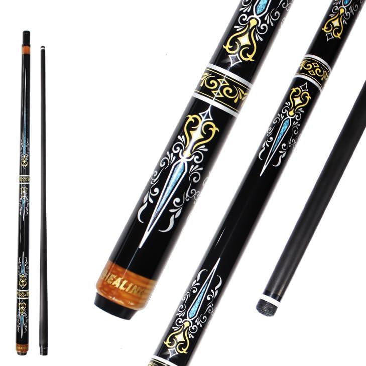 KHEALING T700 Professional Carbon Fiber Pool Cue 12.4mm Head Diameter 19-20 Oz - Sturdy And Durable for Home Entertainment And Pool Rooms