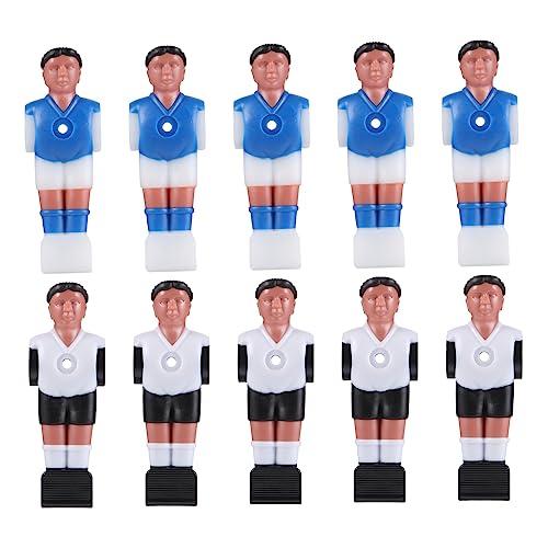 ERINGOGO Giocatori Di Calcio Balilla 10 Pezzi Figurine Di Giocatore Da Calcio Balilla in Plastica Resistente Facile Installazione Per Gioco Domestico