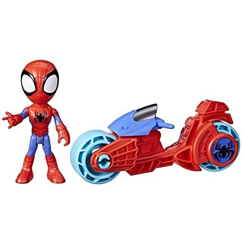Hasbro Marvel, Spidey e i Suoi Fantastici Amici, Action Figure di Spidey, Motocicletta Giocattolo, Giocattoli per Bambini e Bambine dai 3 Anni in su