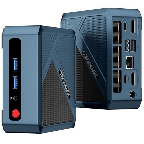 Origimagic Mini PC N1 Lite Ryzen 7 5700U (8C/16T, fino a 4,3 GHz)32 GB DDR4/1 TB M.2 SSD, Gaming Desktop Computer Pre-OS11 pro/WiFi6 E/RJ45LAN/Quad Display 4K UHD con VESA, Adatto per Scuola/Ufficio.