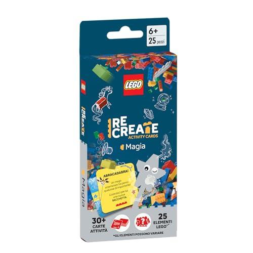 Lego ReCreate Activity Cards - Magia, Gioco di Società ufficiale LEGO - Gioco di Costruzione veloce e divertente per tutta la famiglia: 15-30 min, 1-5 giocatori, da 6+ Anni