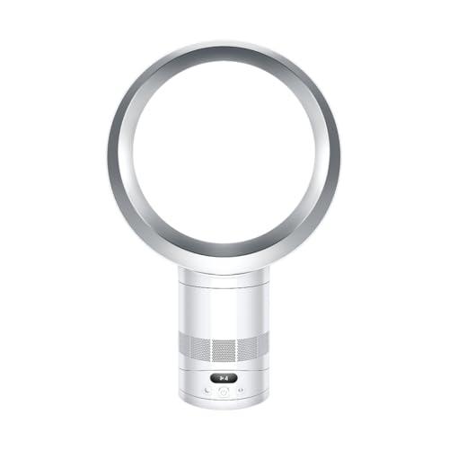 Dyson Cool™ CF1 Ventilatore da Tavolo Senza Pale, Bianco/Argento – Raffrescamento Potente e Silenzioso con Tecnologia Air Multiplier™, Controllo tramite App MyDyson™, Modalità Notte