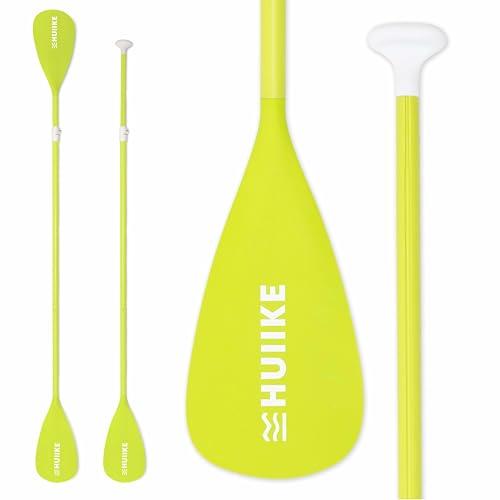 HUIIKE Pagaia SUP 2 in 1 Remi Alluminio Pagaia Doppia per SUP Remo Smontabile in 4 Pezzi | Remo Kayak, Canoa, Tavola Gonfiabili Regolabile Resistente | Accessori Stand Up Paddle Board Ripiegabili