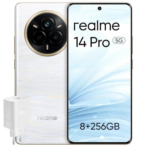 realme 14 Pro 5G, 8+256 GB Telefono Cellulare, Chip Dimensity 7300, Sony IMX882 OIS 50 MP, Schermo Curvo 6,77